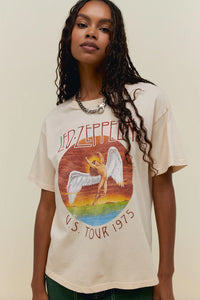 Led Zeppelin Tour 1975 Boyfriend Tee  Daydreamer