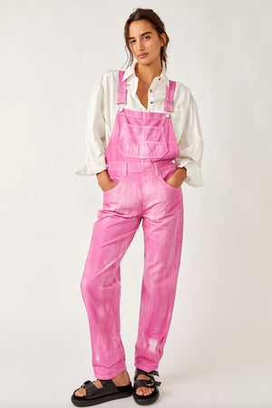 Ziggy Denim Overall - Electric Bouquet Jumpsuits Free People