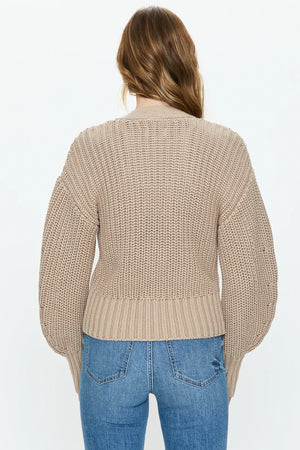 Mallory Curved Sleeve Cardigan - The Canyon