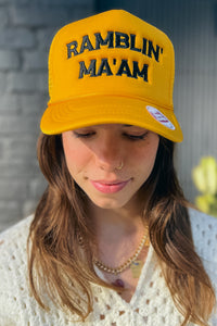 Trucker Hat - Ramblin' Ma'am Accessories Trash Flowers