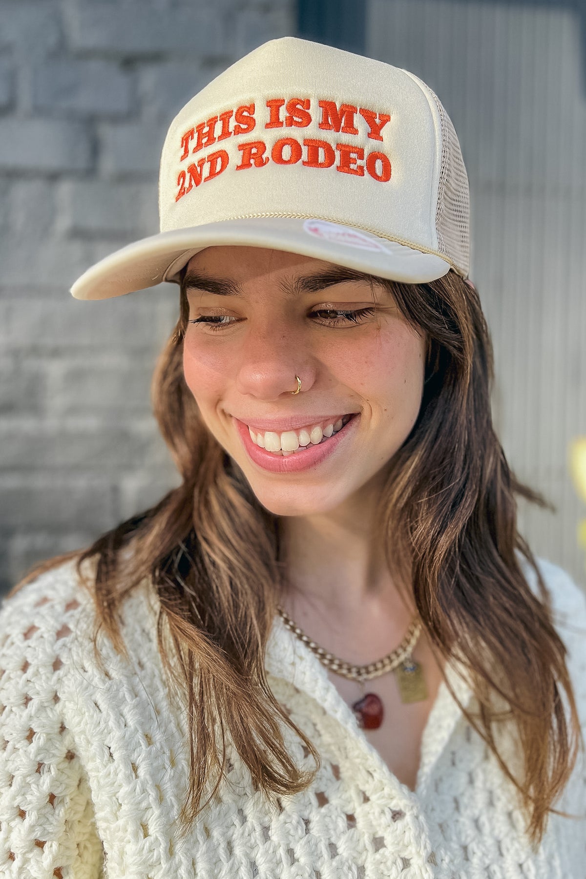 Trucker Hat - This Is My Second Rodeo Accessories Trash Flowers