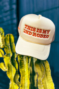 Trucker Hat - This Is My Second Rodeo Accessories Trash Flowers