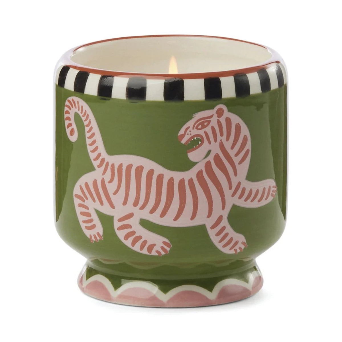 A Dopo 8oz Hand Painted Ceramic Candle Home Paddywax