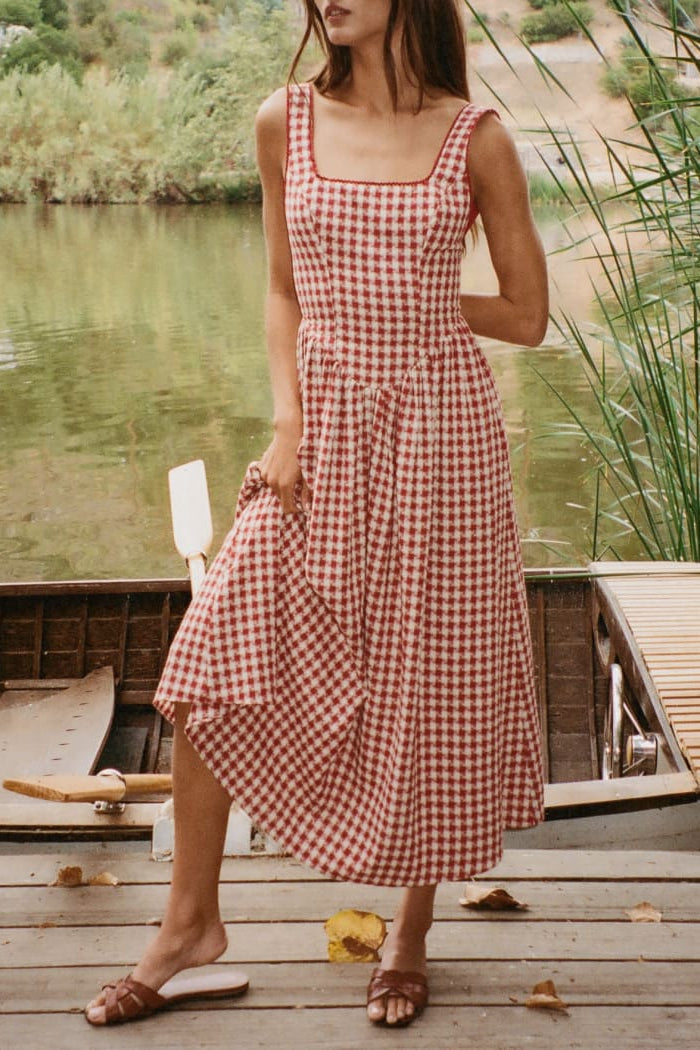 Toulouse Midi Dress - Cherry Pie Toulouse Midi Dress - Cherry Pie