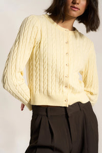 Valerie Cable Knit Cardigan Sweaters Callahan