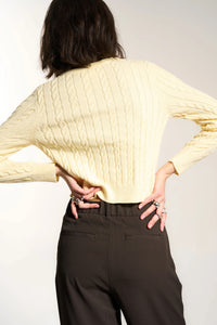 Valerie Cable Knit Cardigan Sweaters Callahan