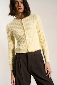 Valerie Cable Knit Cardigan Sweaters Callahan
