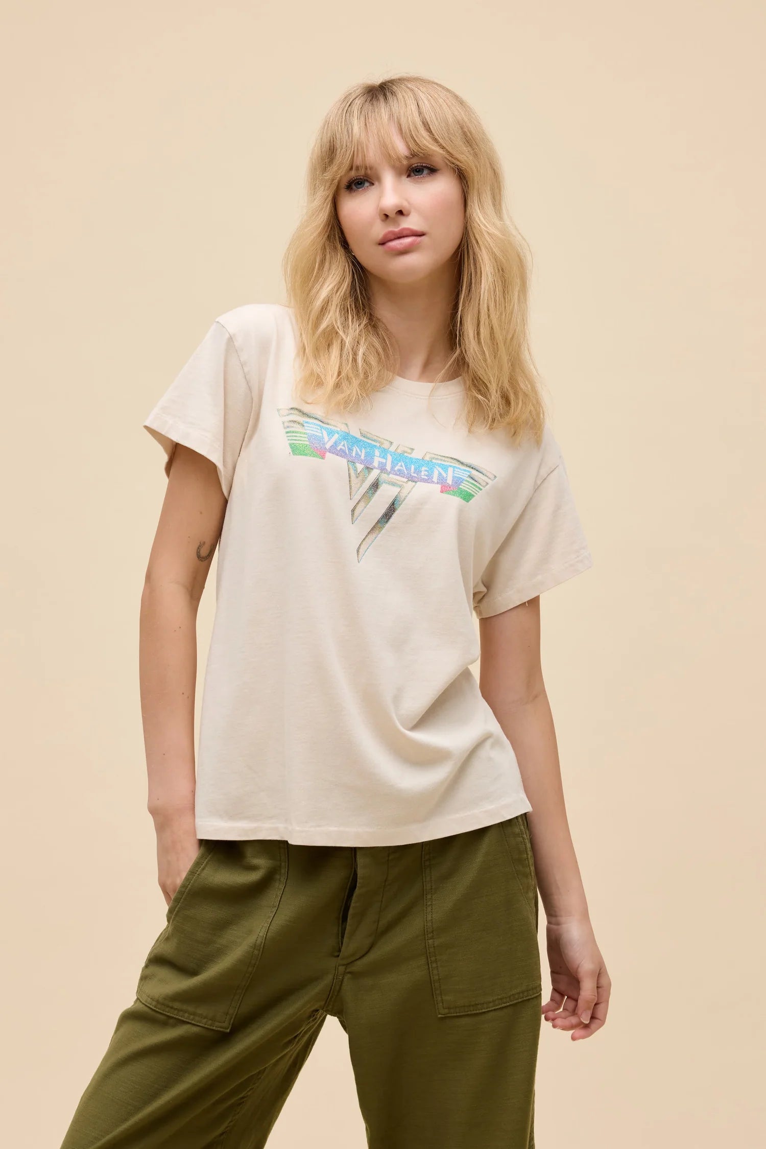 Van Halen Glitter Logo Tour Tee Tops Daydreamer