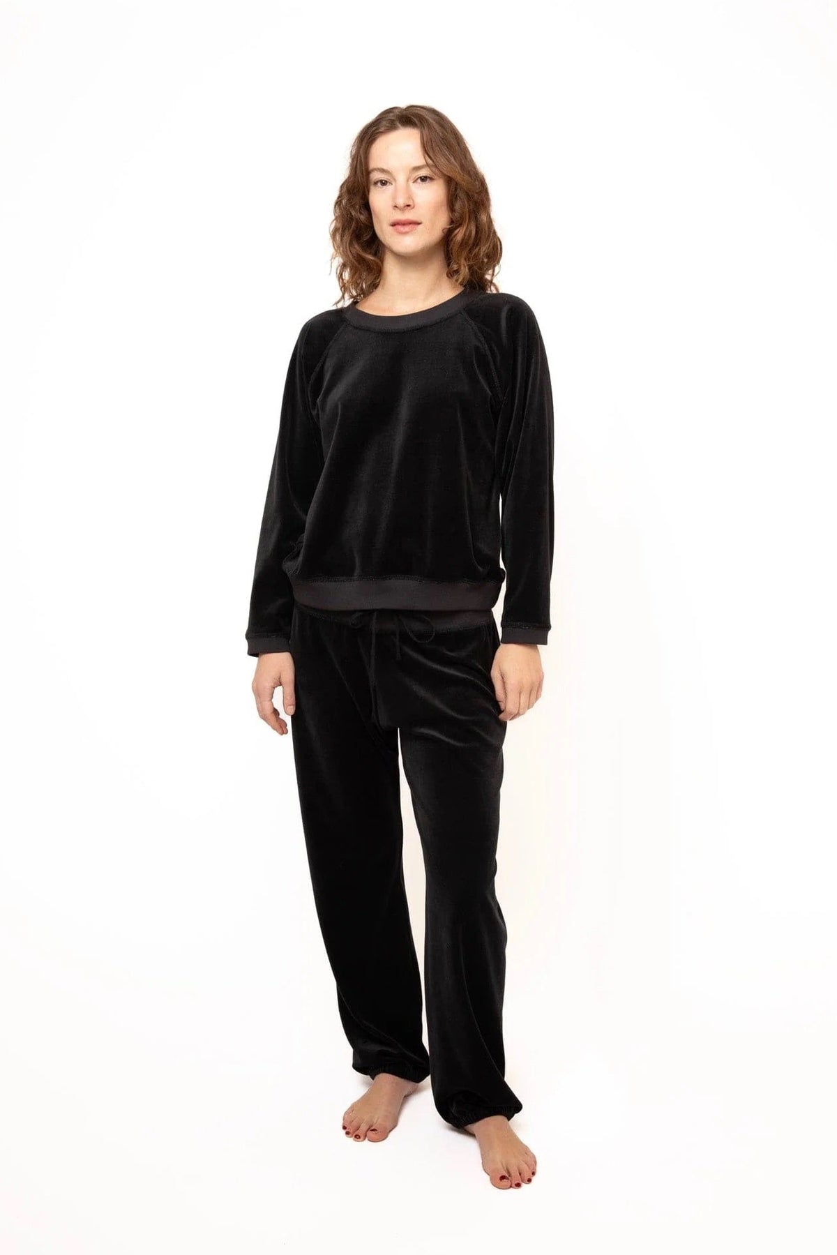 Velour Sweatshirt Sweaters Cameo