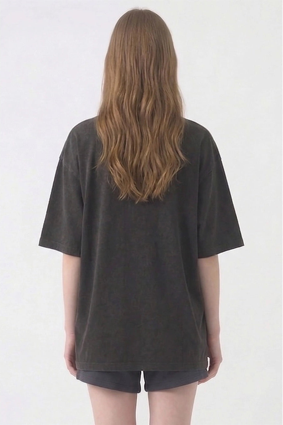 Washed Cotton Oversized Tee Tops The Blank Lab