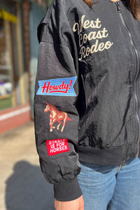 West League Varsity Love Bomber - Black Outerwear Davi & Dani