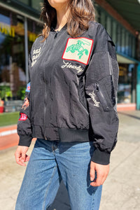 West League Varsity Love Bomber - Black Outerwear Davi & Dani