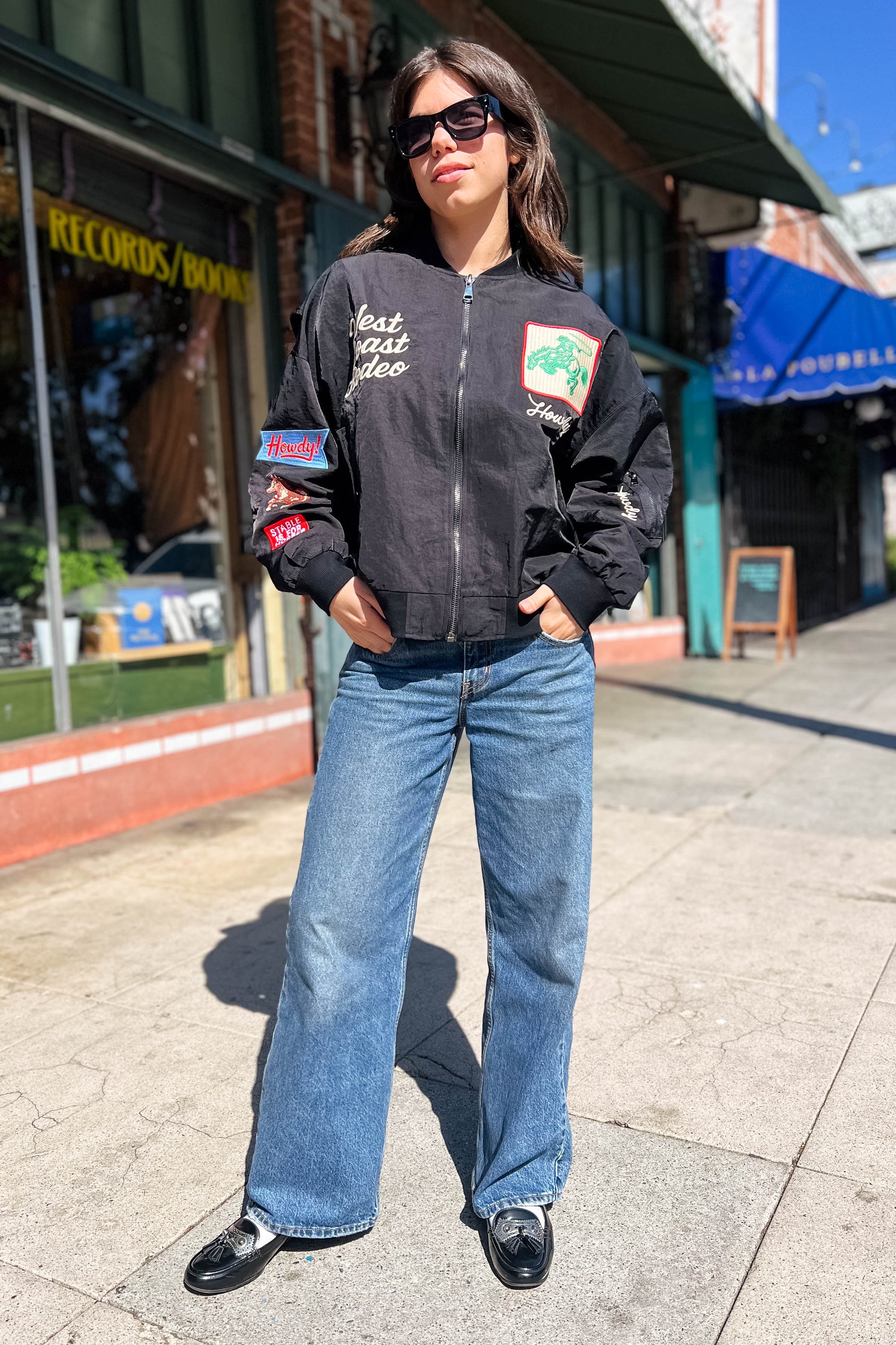 West League Varsity Love Bomber - Black Outerwear Davi & Dani