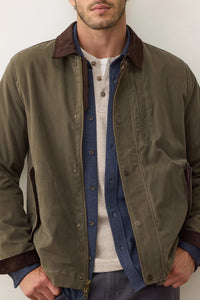 Weston Wax Canvas Barn Jacket - Olive Outerwear Marine Layer