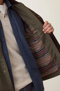 Weston Wax Canvas Barn Jacket - Olive Outerwear Marine Layer