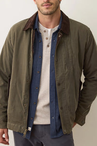 Weston Wax Canvas Barn Jacket - Olive Outerwear Marine Layer