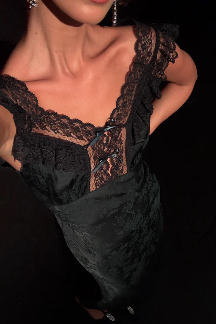 Windsor Maxi Dress - Emerald Jacquard Windsor Maxi Dress - Emerald Jacquard
