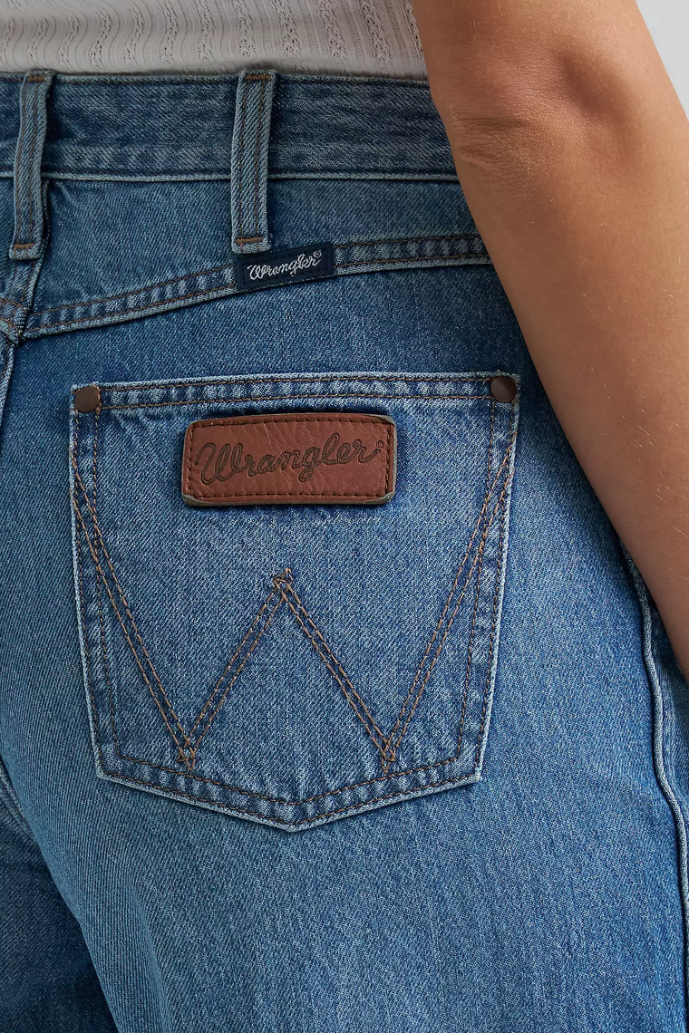 Wrangler Retro Bailey Wide Leg Cuff Jean - Milena