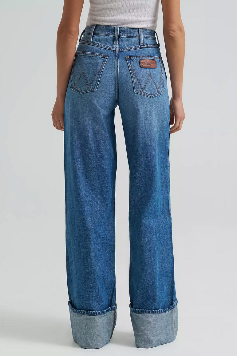 Wrangler Retro Bailey Wide Leg Cuff Jean - Milena