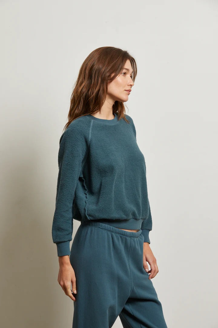 Ziggy Reverse Fleece Shrunken Crew