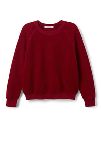 Ziggy Reverse Fleece Shrunken Crew Tops Perfect White Tee