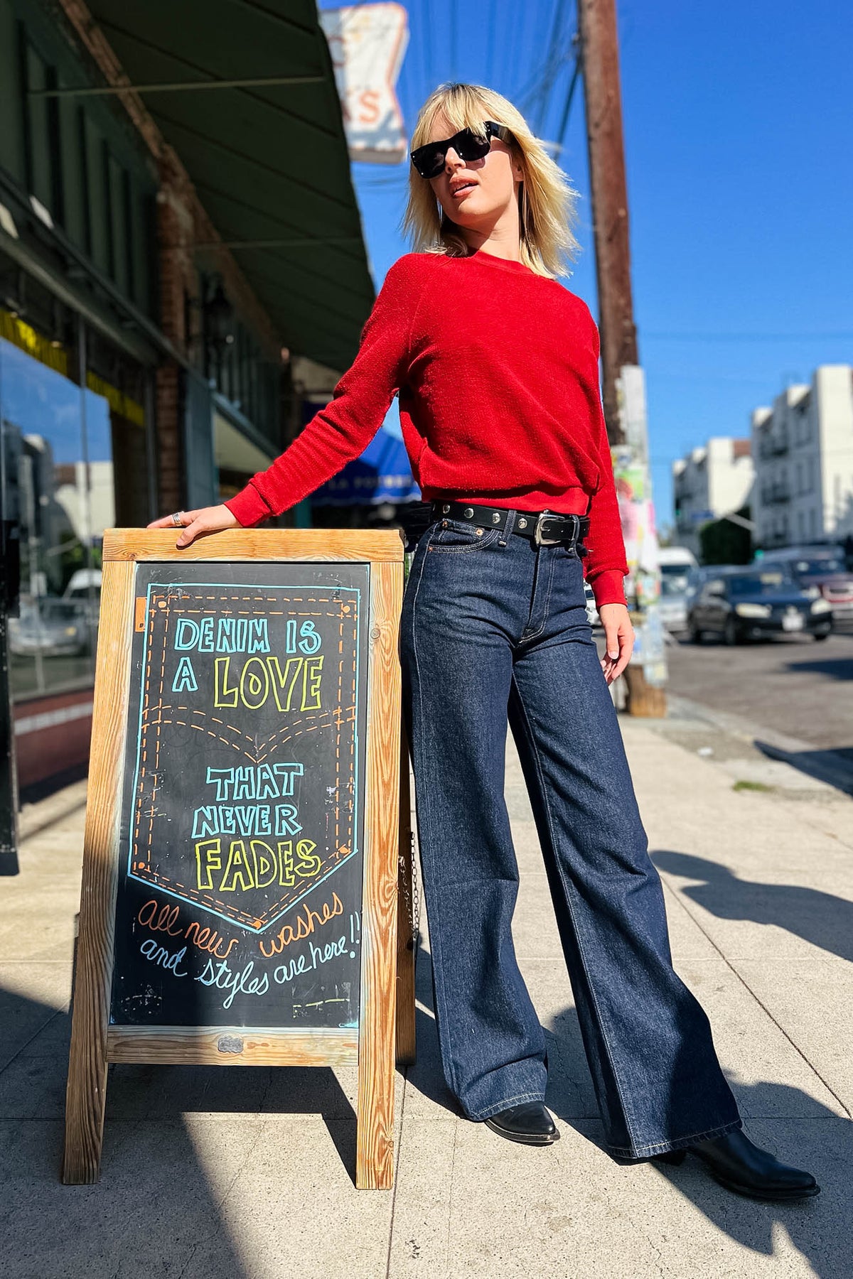 Ribcage Wide Leg - Shaded View Bottoms Levi's