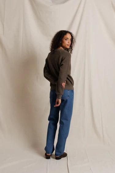 Ziggy Reverse Fleece Shrunken Crewneck Sweatshirt