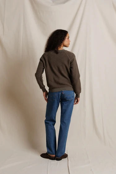 Ziggy Reverse Fleece Shrunken Crewneck Sweatshirt