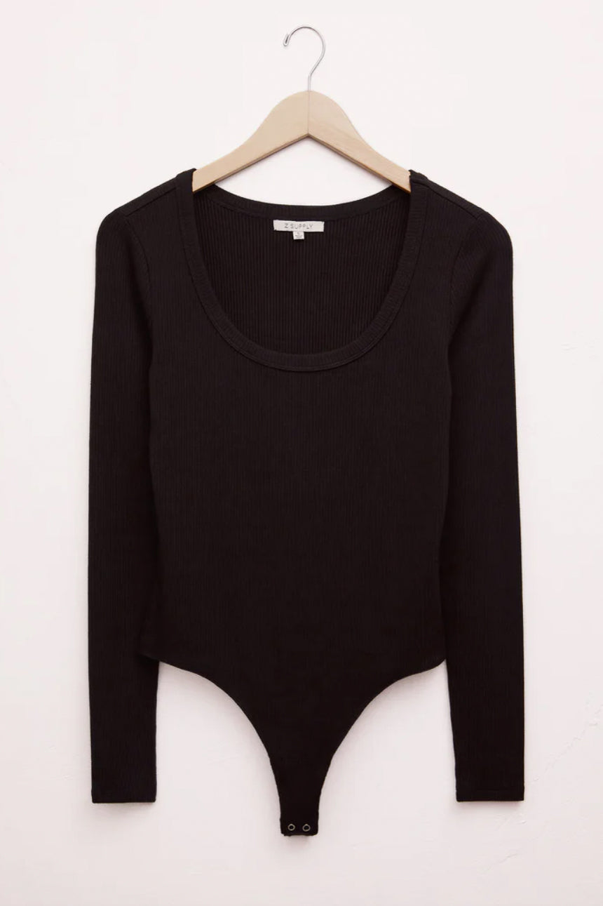 Lilah Long Sleeve Rib Bodysuit Tops Z Supply