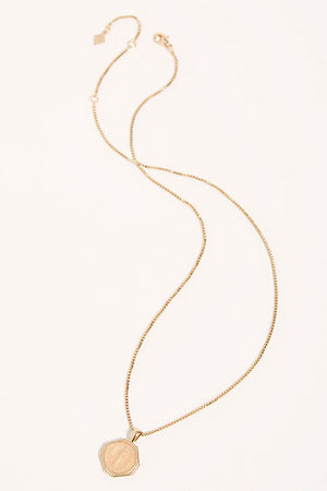 Sofia Pendant Necklace - Golden Nude - The Canyon