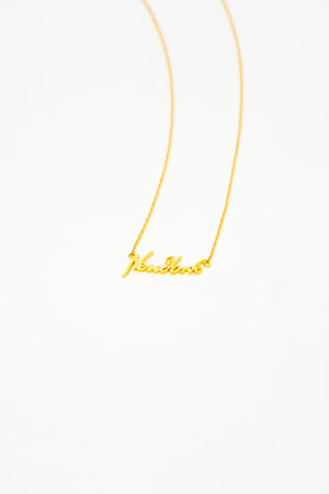 New York Script Necklace - The Canyon
