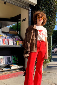 Hot Cocoa Fringe Shirt Jacket Outerwear Blank NYC