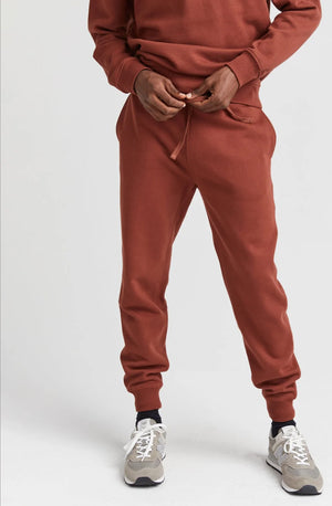 Rec Flc Tapered Sweatpant - Red Mahogany - The Canyon