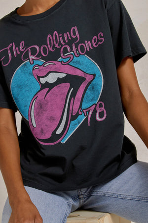 Rolling Stones 78 Ticket Boyfriend Tee - The Canyon