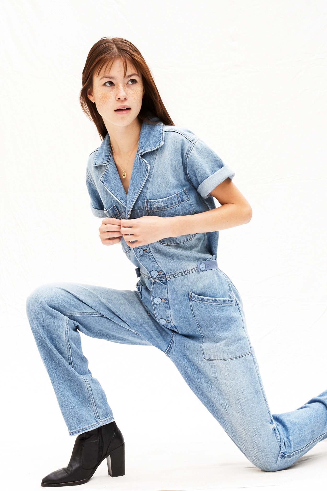 Grover Short Sleeve Field Jumpsuit - Disoriented - The Canyon