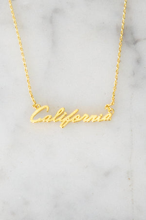 California Script Necklace - The Canyon