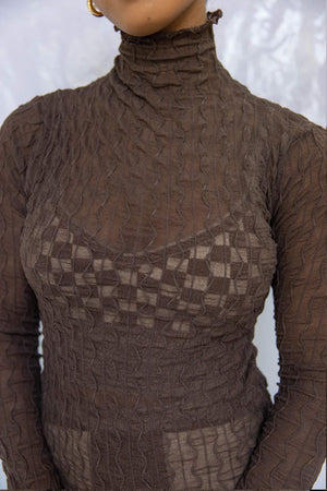 Ross Mesh Top - Brown - The Canyon