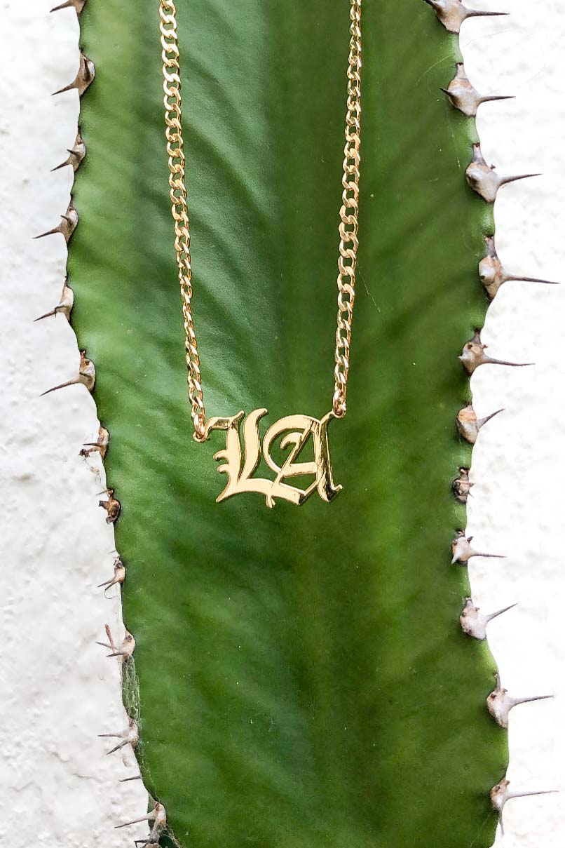 LA Old English Necklace - The Canyon